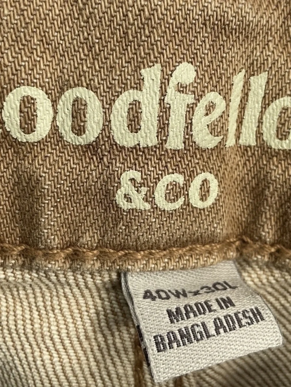NWOT Goodfellow & Co 5-Pocket Slim Straight Tan Jeans - 40x30